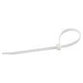 Gdb Gdb 46308 8 in. Cable Ties; White - 75 lbs. 46308